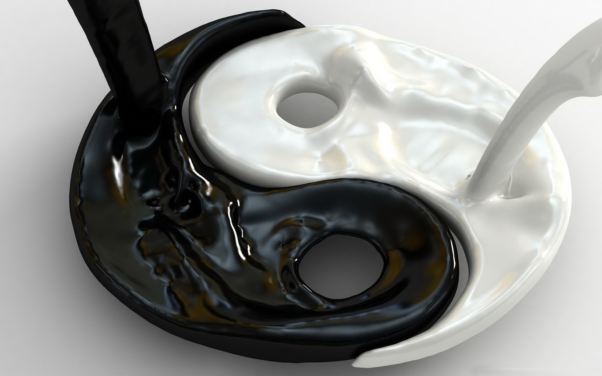 Cool Yin Yang 3D Wallpapers