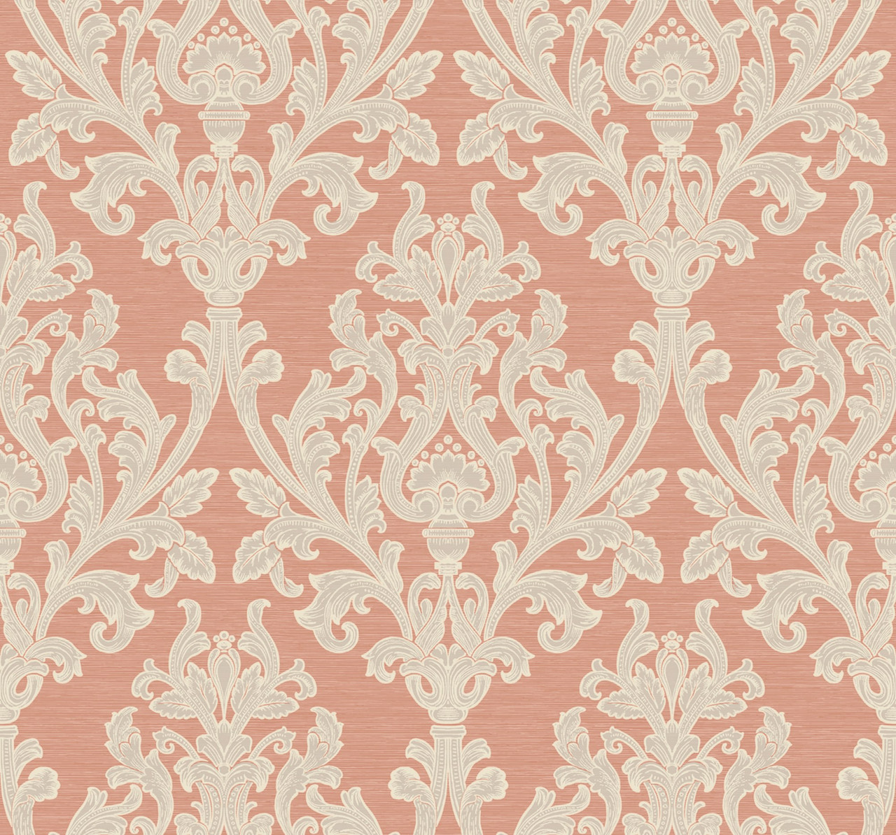 Coral Damask Wallpapers