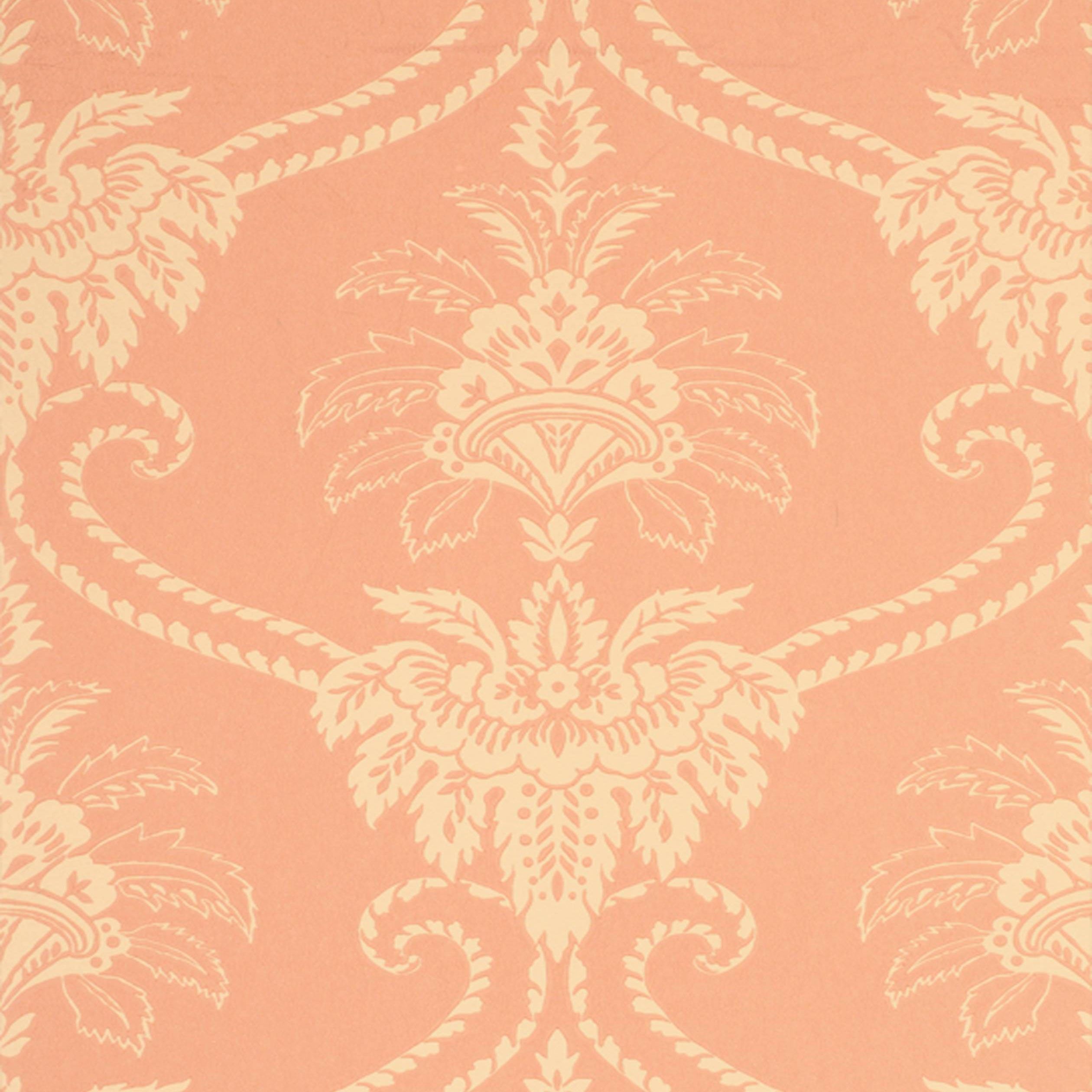 Coral Damask Wallpapers