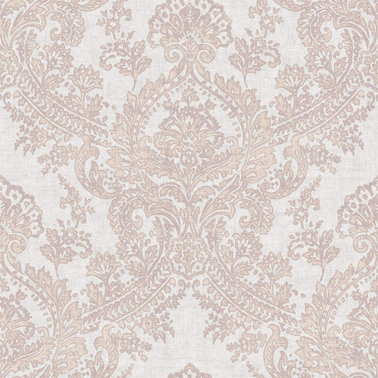 Coral Damask Wallpapers