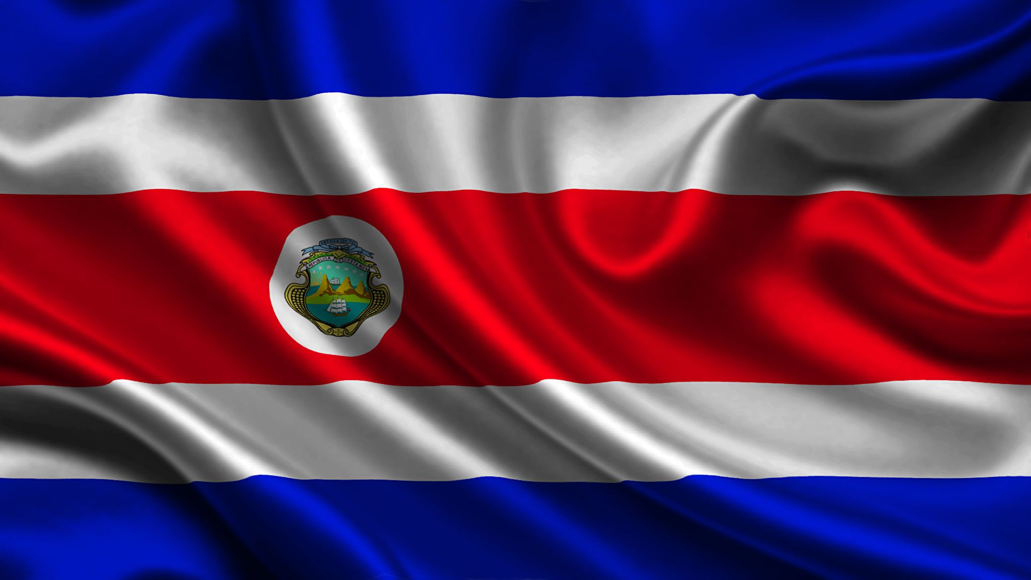 Costa Rica Flag Wallpapers