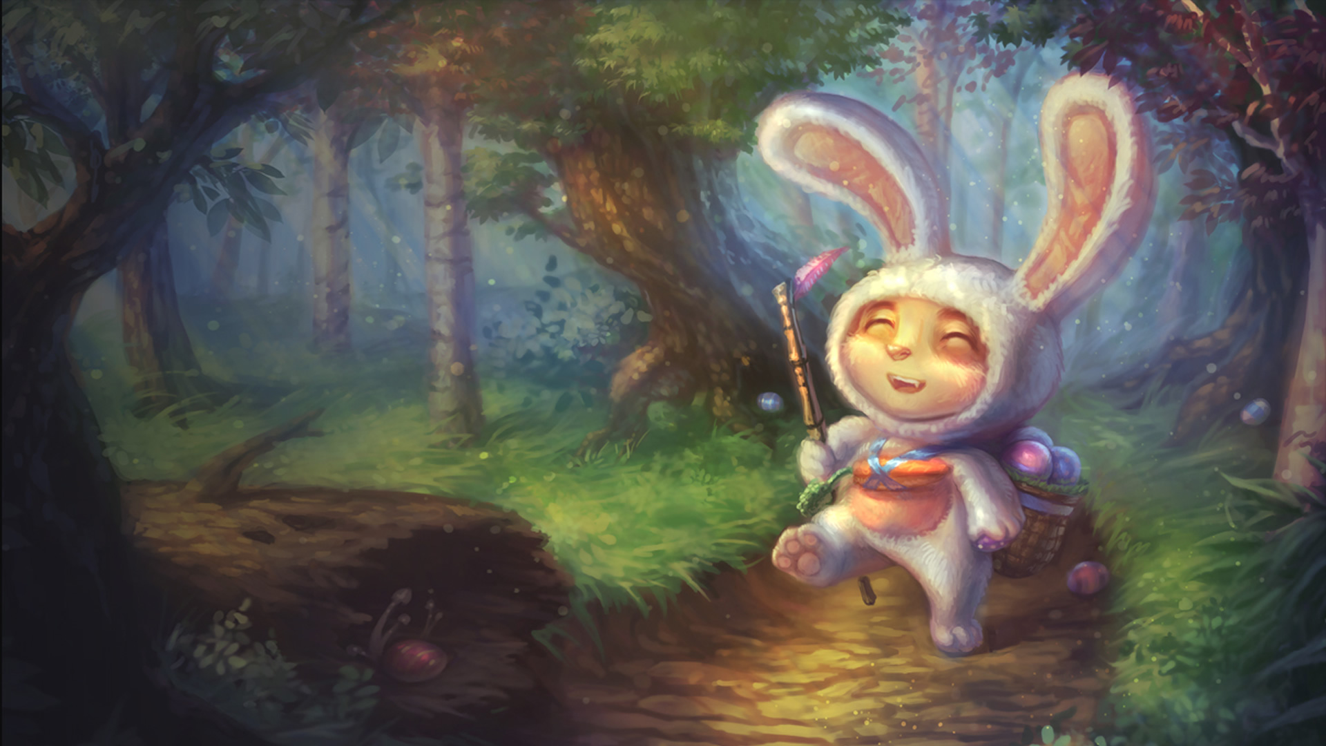 Cottontail Teemo Splash Art Wallpapers