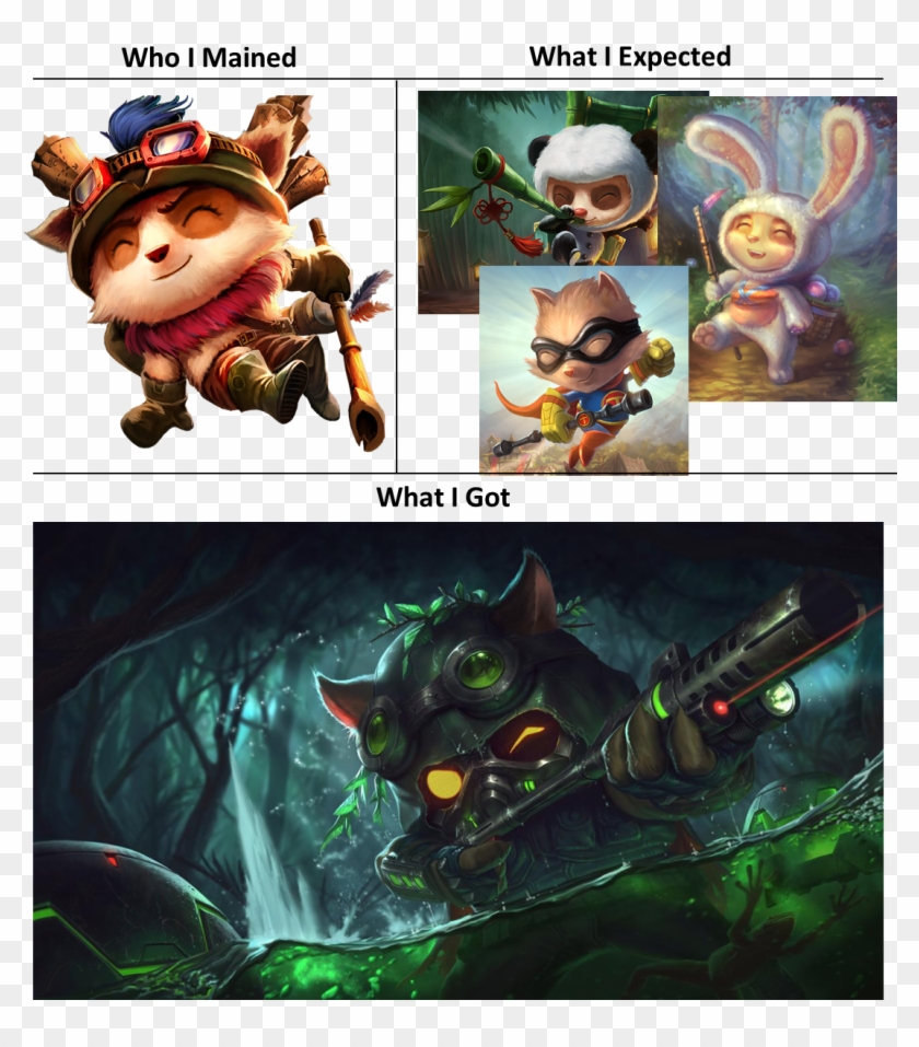 Cottontail Teemo Splash Art Wallpapers