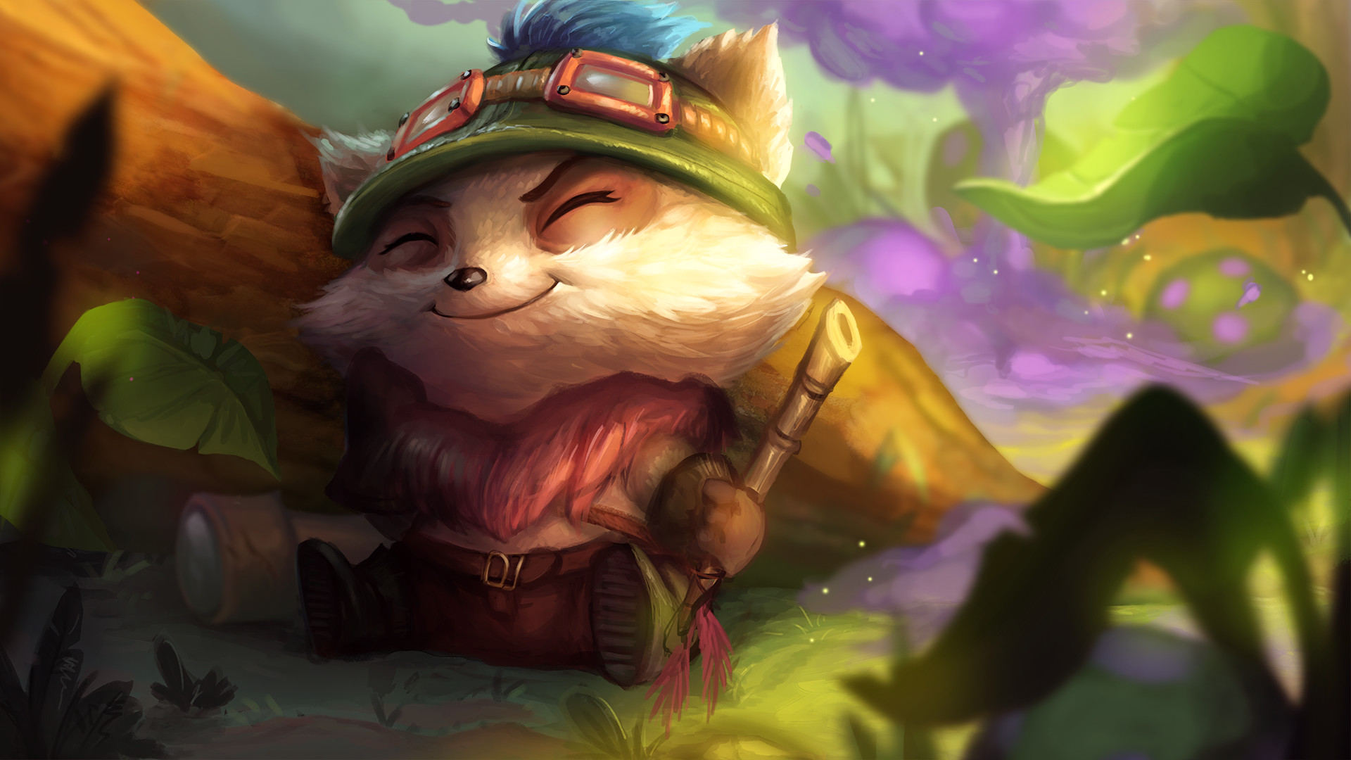 Cottontail Teemo Splash Art Wallpapers