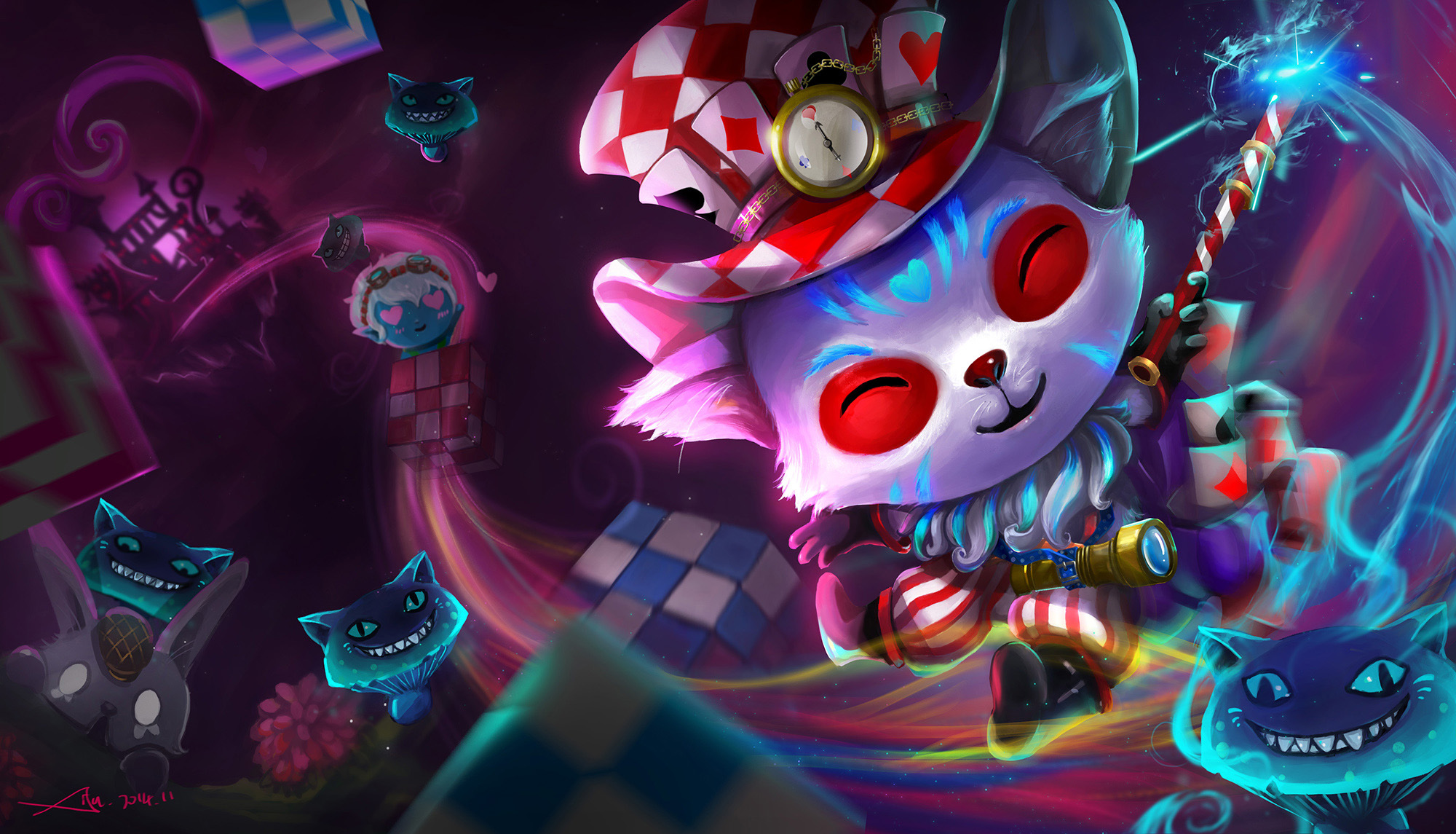 Cottontail Teemo Splash Art Wallpapers