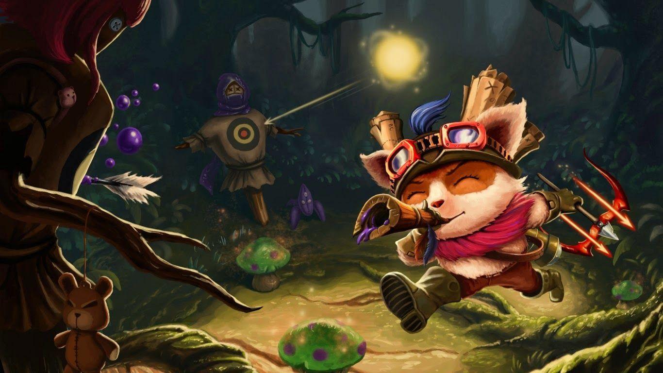 Cottontail Teemo Splash Art Wallpapers