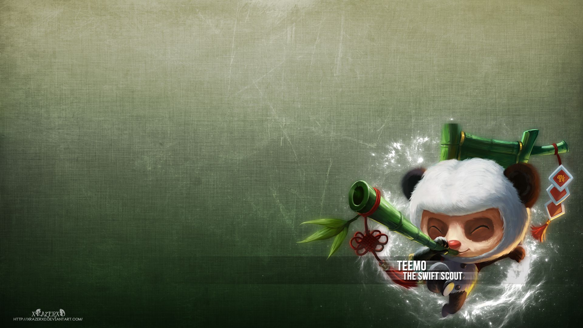 Cottontail Teemo Splash Art Wallpapers