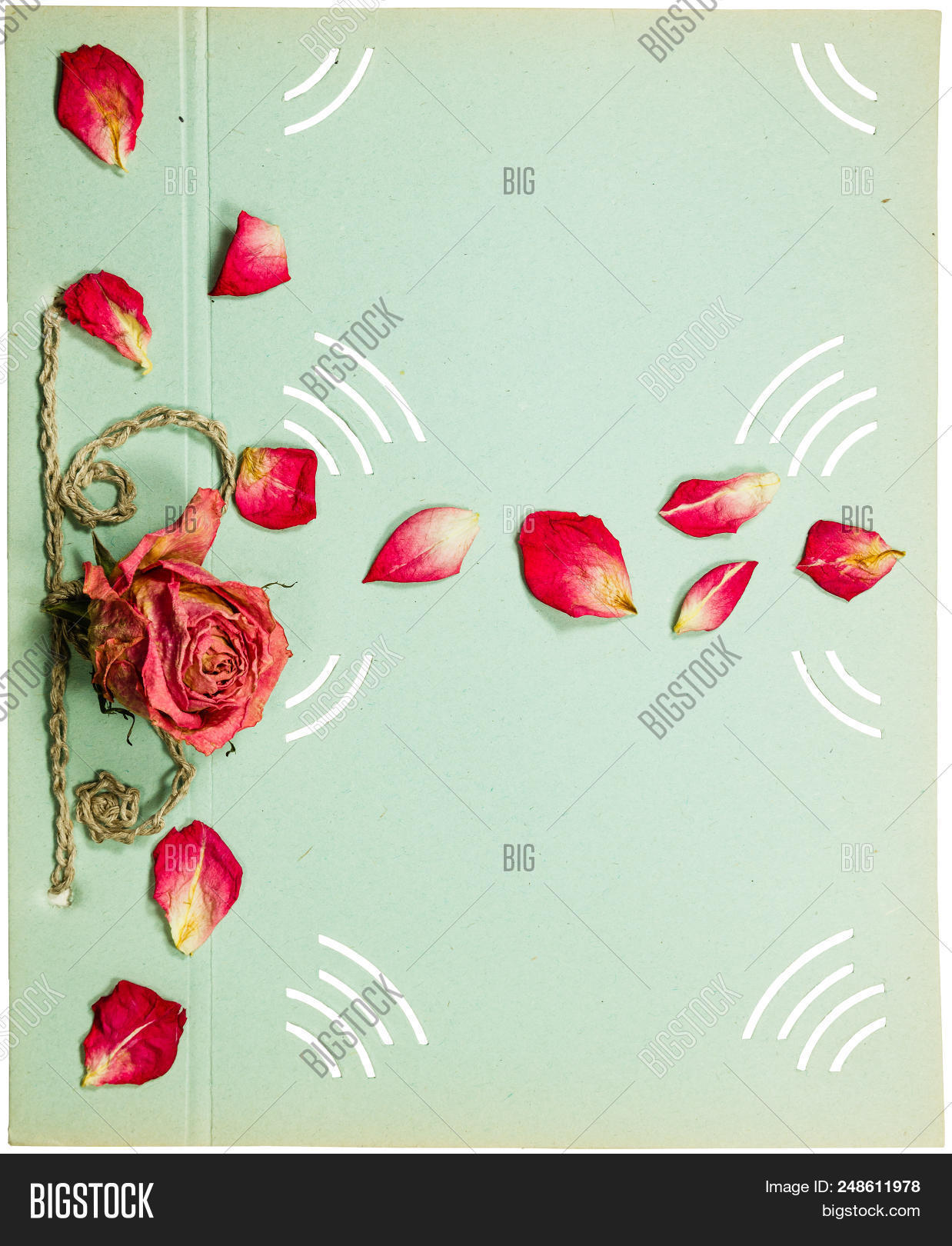 Country Style Rustic Floral Background