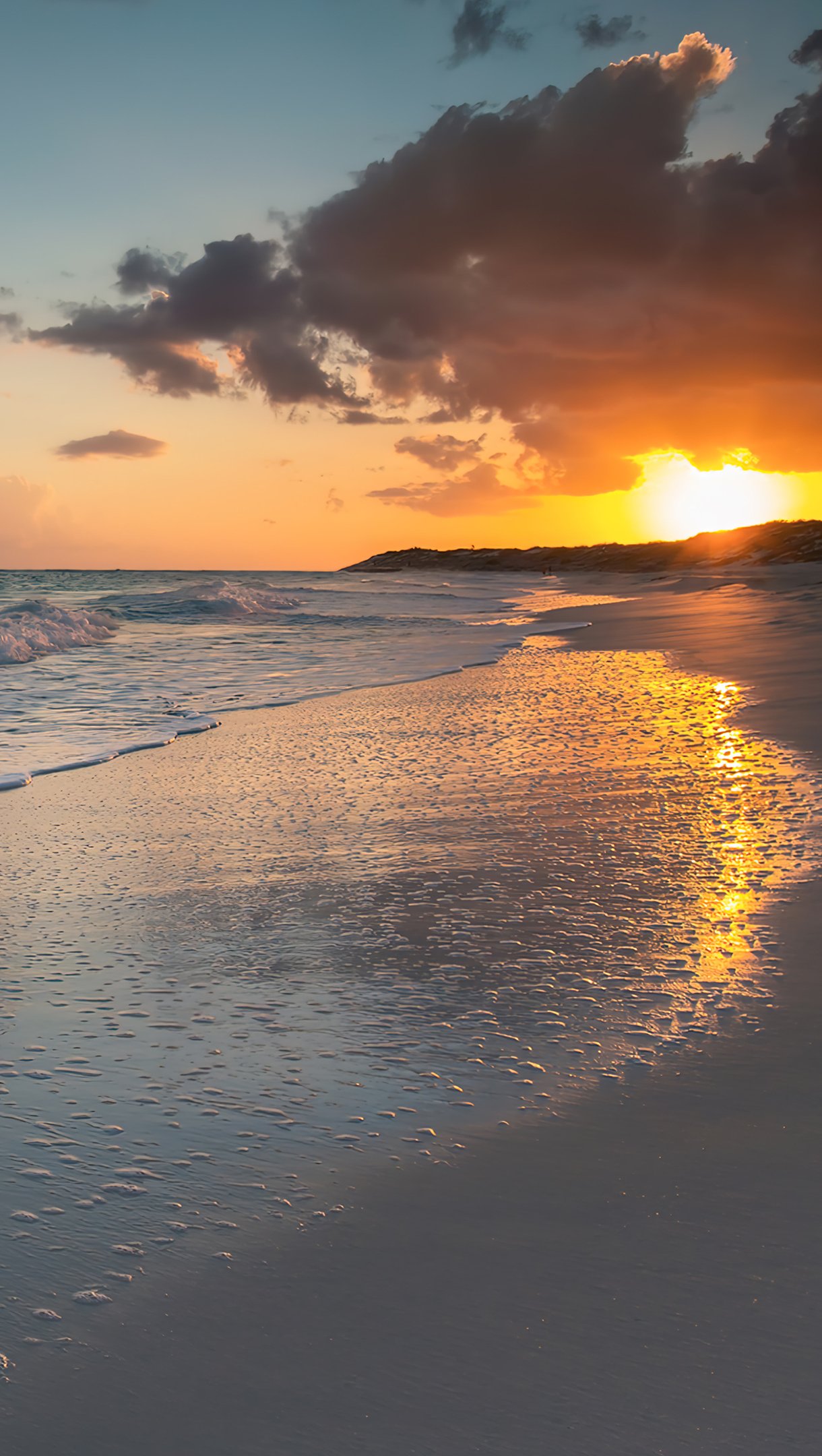 Couple On The Beach Sunset Wallpapers