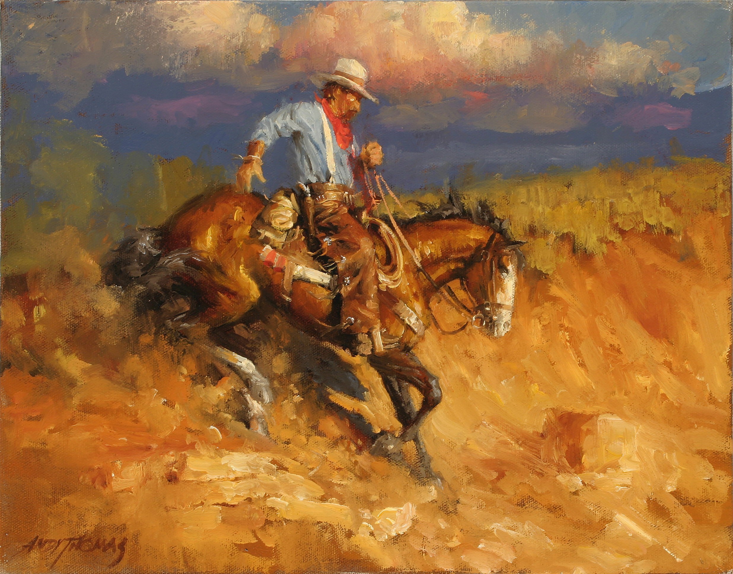 Cowboy Painting Wallpapers