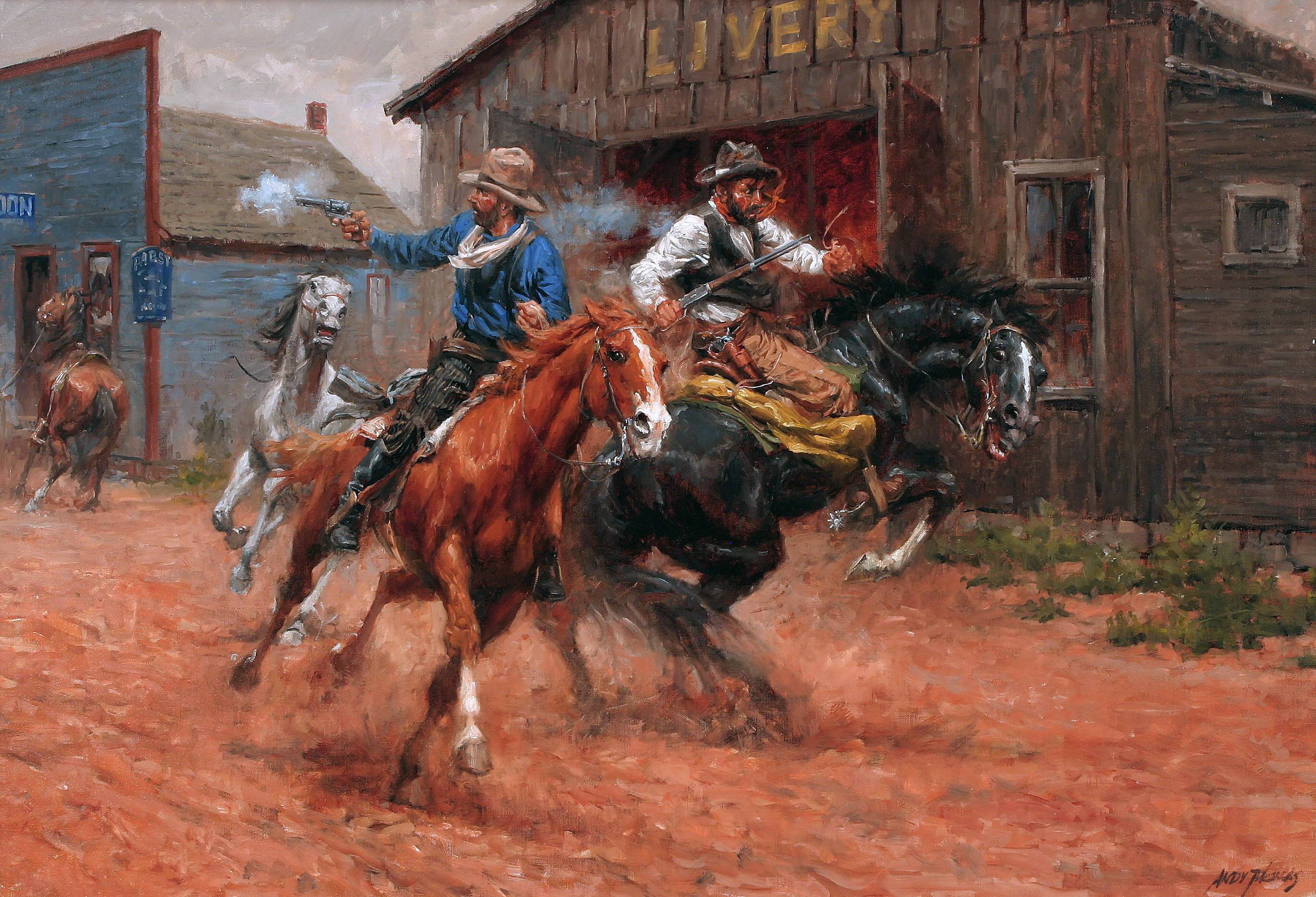 Cowboy Painting Wallpapers