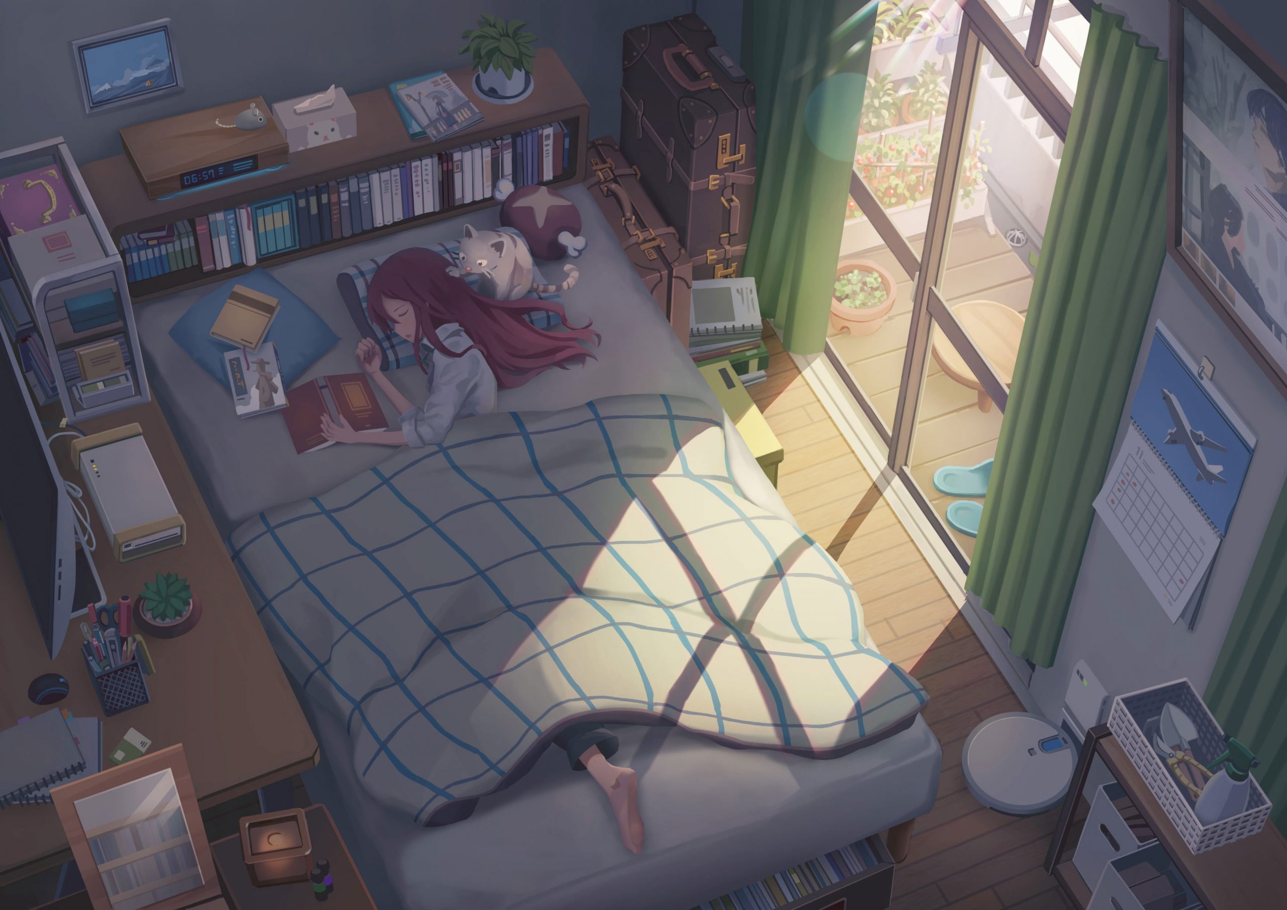 Cozy Anime Bedroom Wallpapers