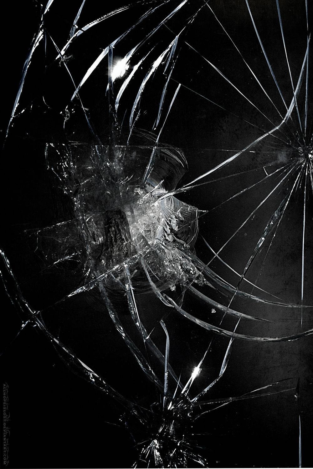 Cracked Ipad Screen Realistic Wallpapers