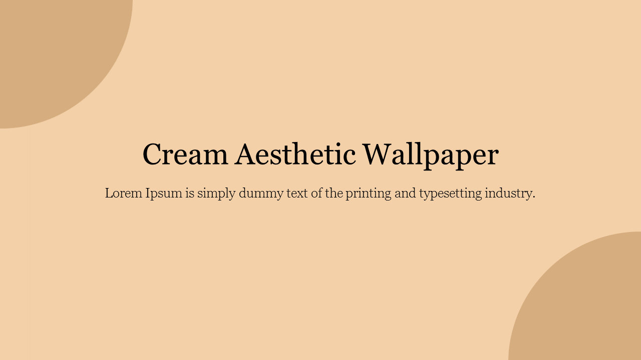 Cream Aesthetic Wallpapers