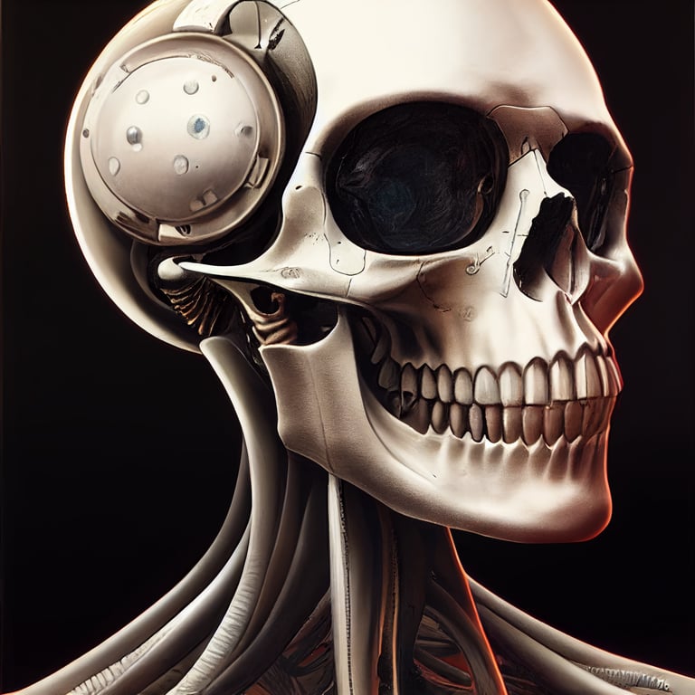 Creepy  Cyborg  Skull Wallpapers