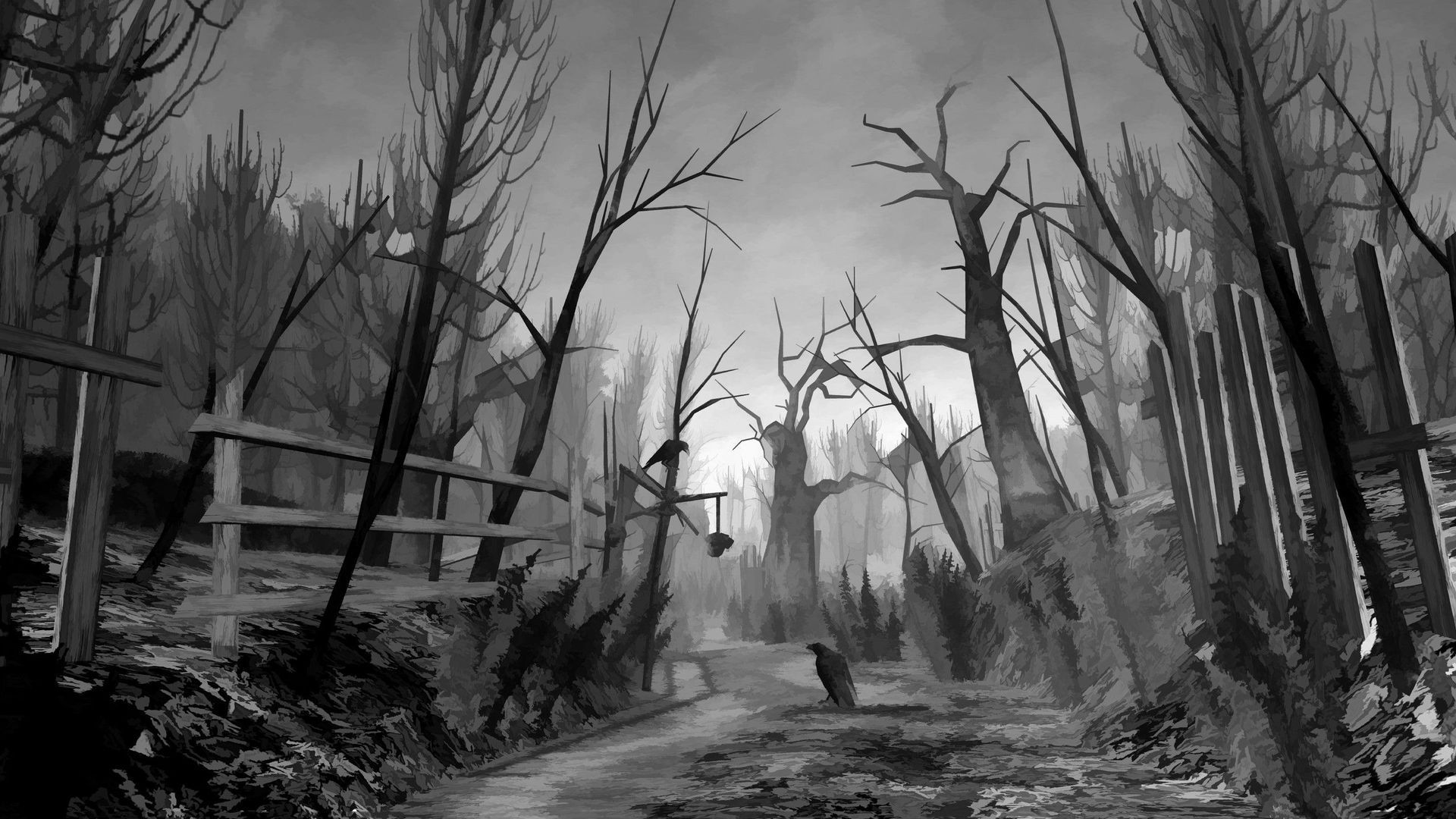 Creepy Black And White Wallpapers