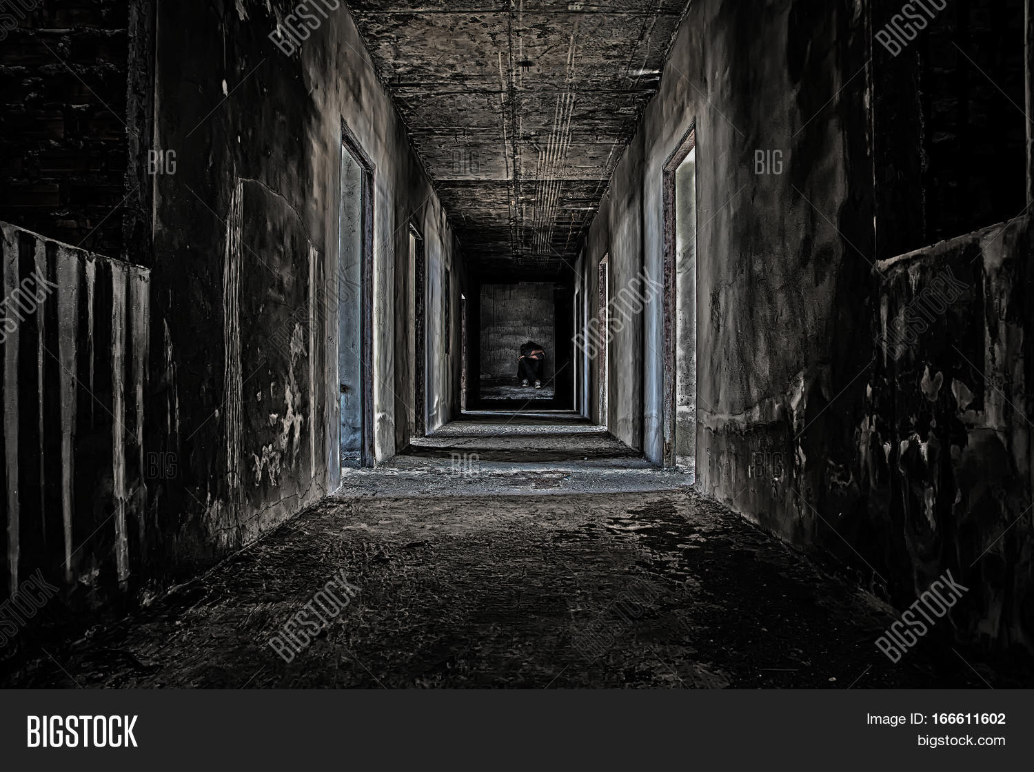 Creepy Hallway Background