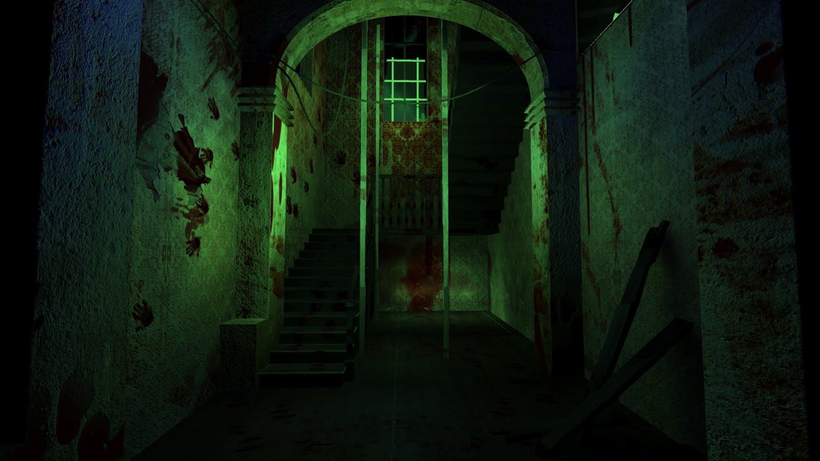 Creepy Hallway Background