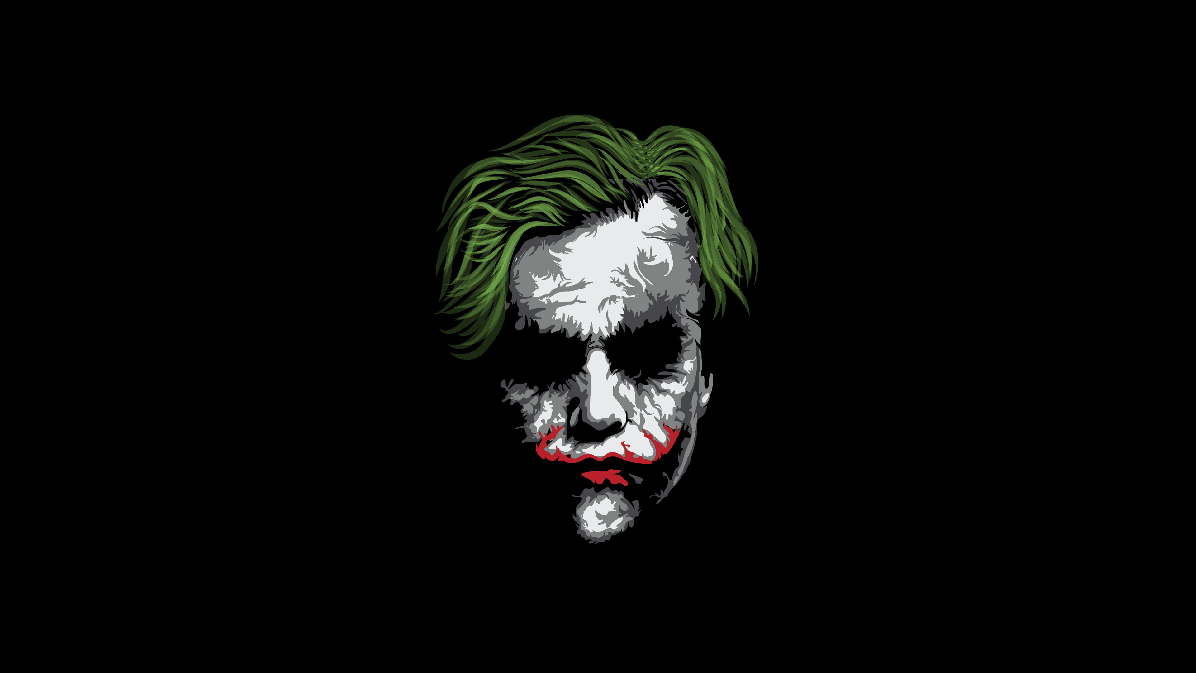 Creepy Joker 2020 Minimal Wallpapers