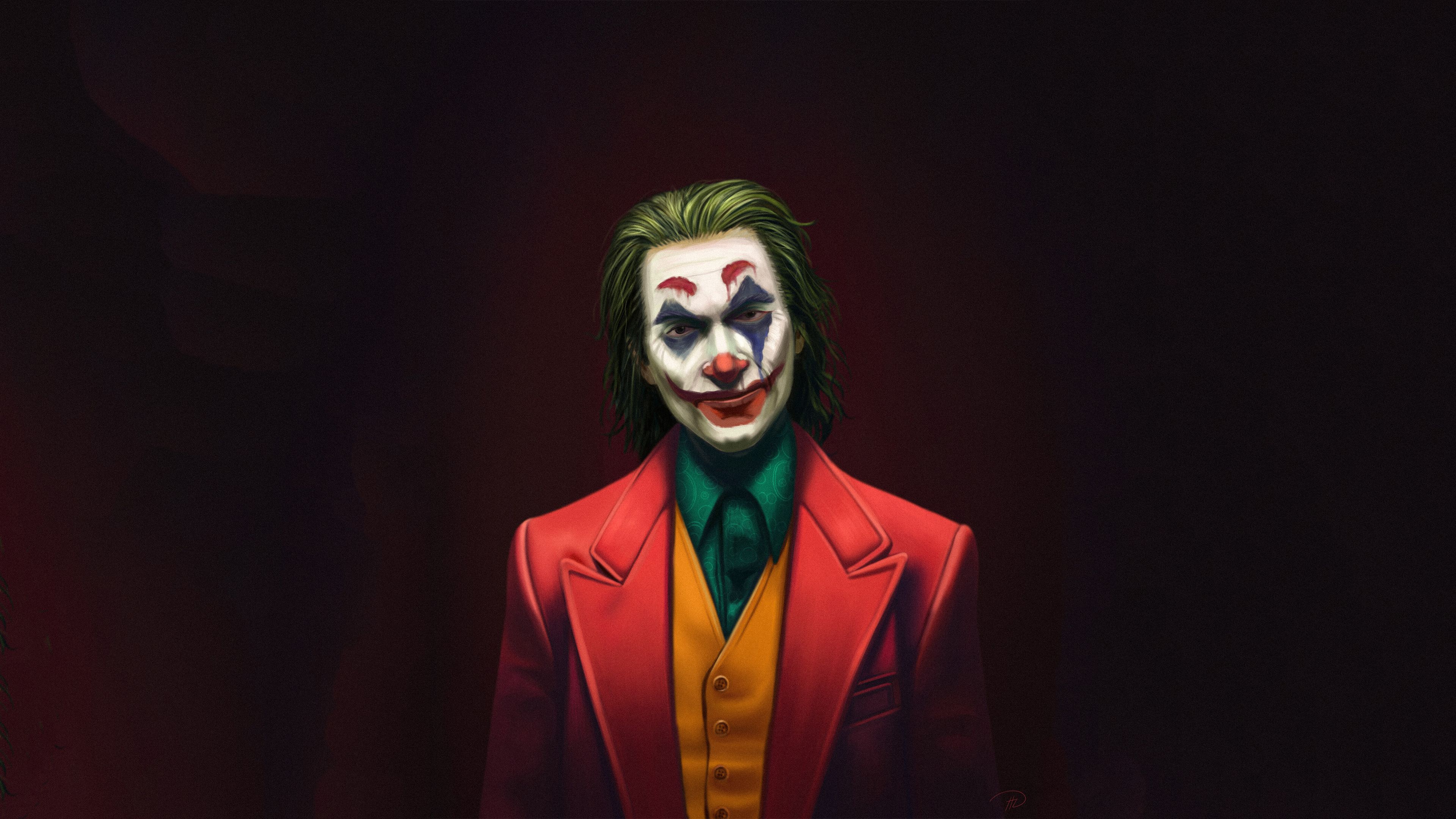 Creepy Joker 2020 Minimal Wallpapers