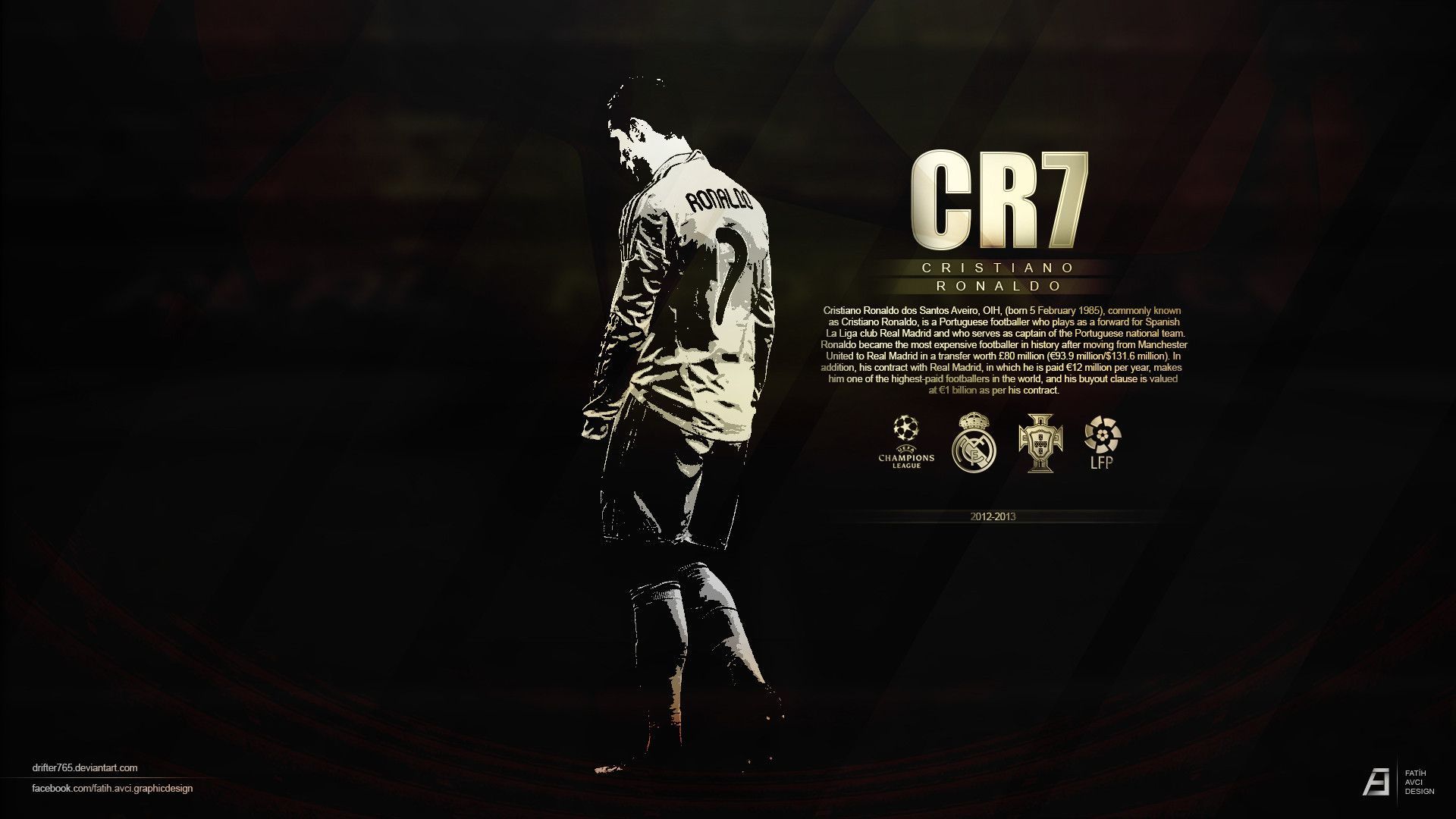 Cristiano Ronaldo Black Wallpapers