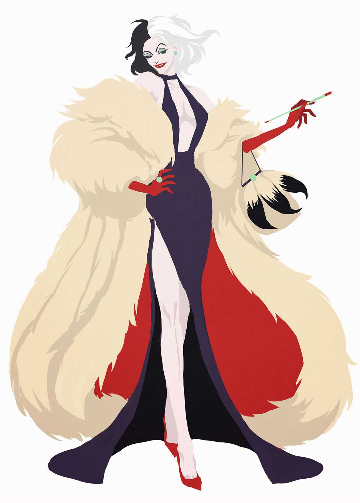 Cruella De Vil Emma Stone 4K Wallpapers