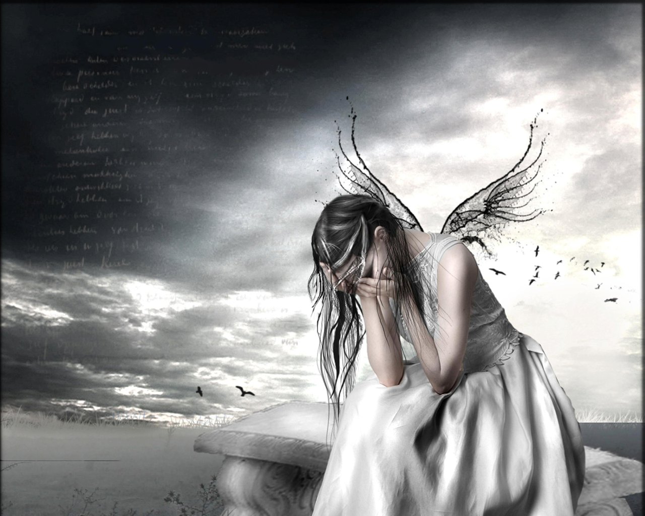 Crying Angel Wallpapers