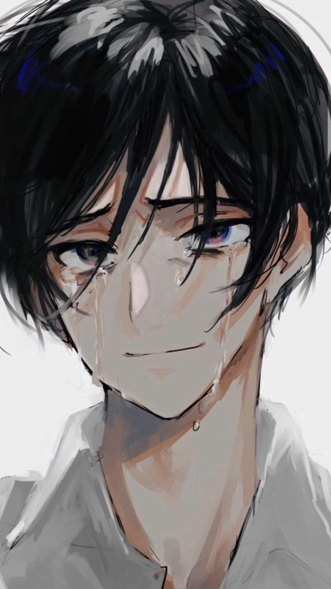 Crying Anime Boy Wallpapers