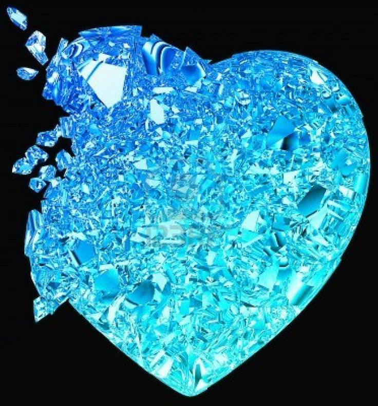 Crystal Shattered Glass Heart Wallpapers