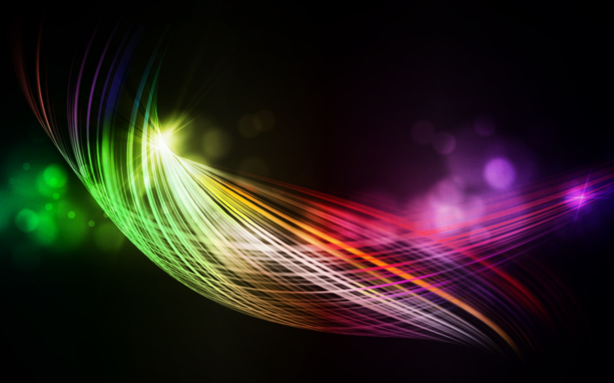 Curvy Colorful Lines Wallpapers