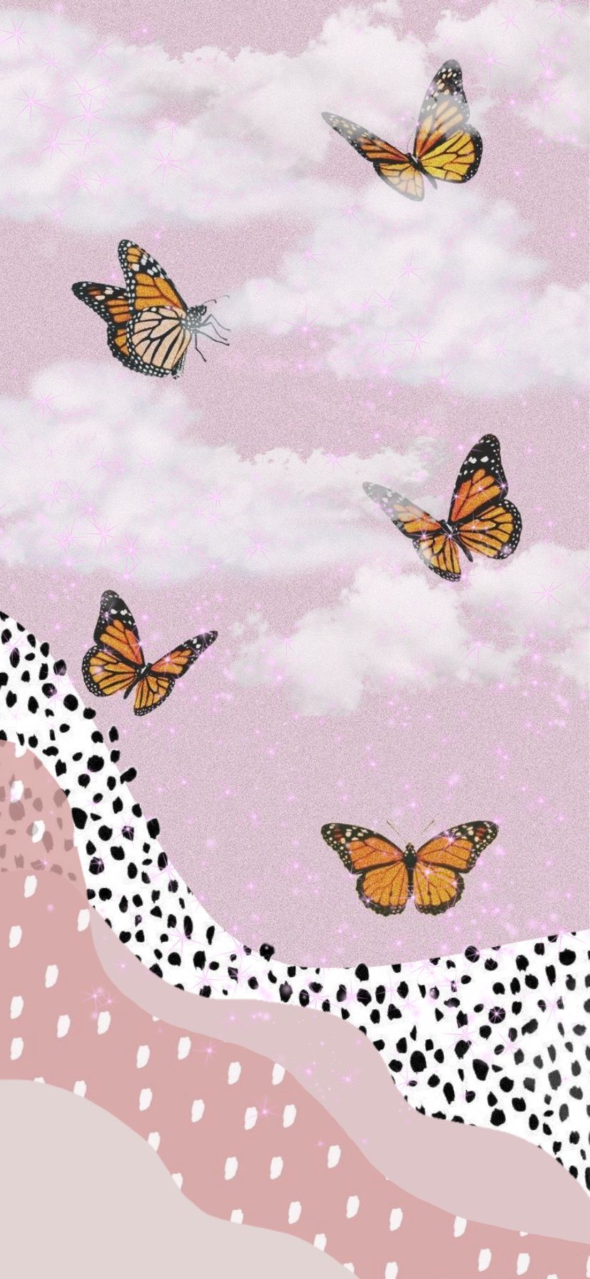 Cute Aesthetic Pink Butterfly Wallpapers Wallpapers