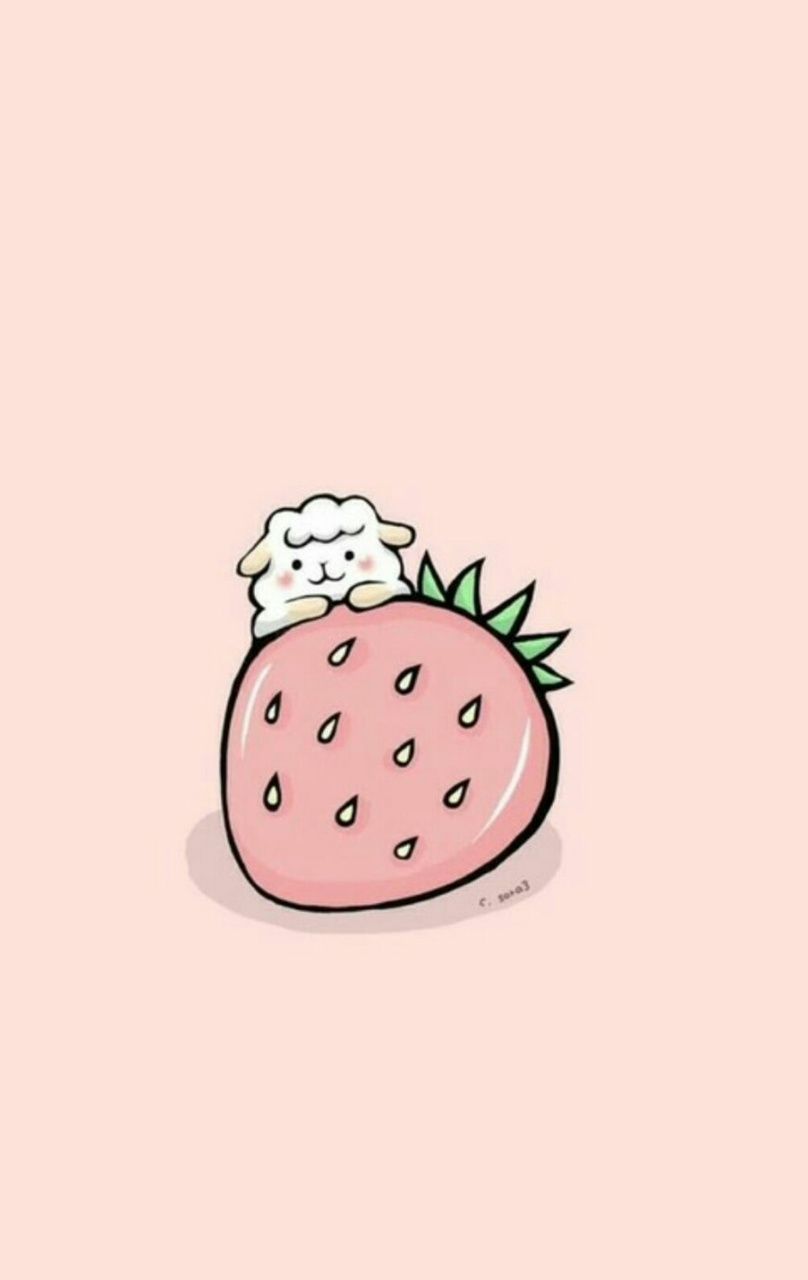 Cute Aesthetic Strawberry Wallpapers Wallpapers