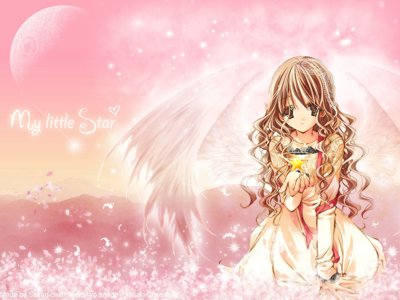 Cute Angel Anime Girl Wallpapers Wallpapers