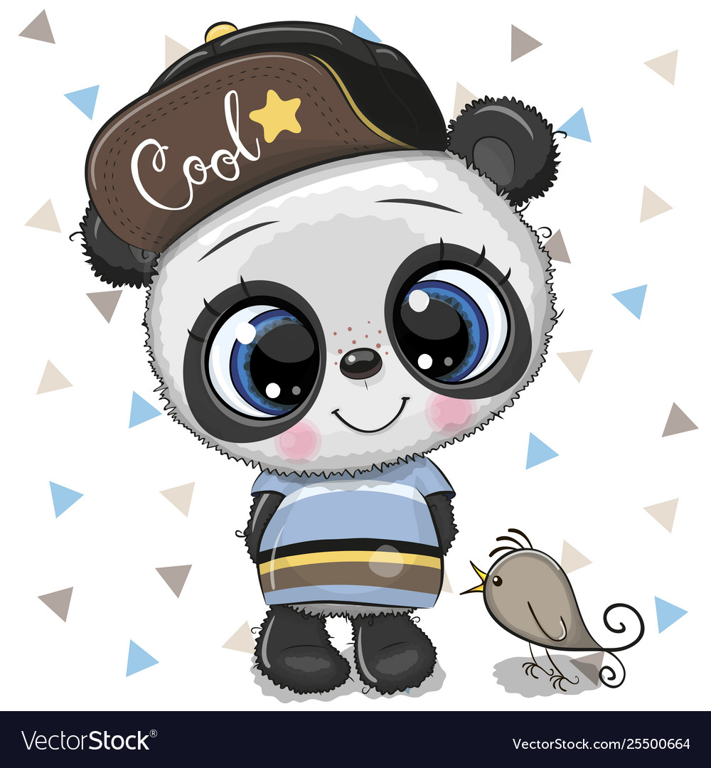 Cute Animated Panda Background