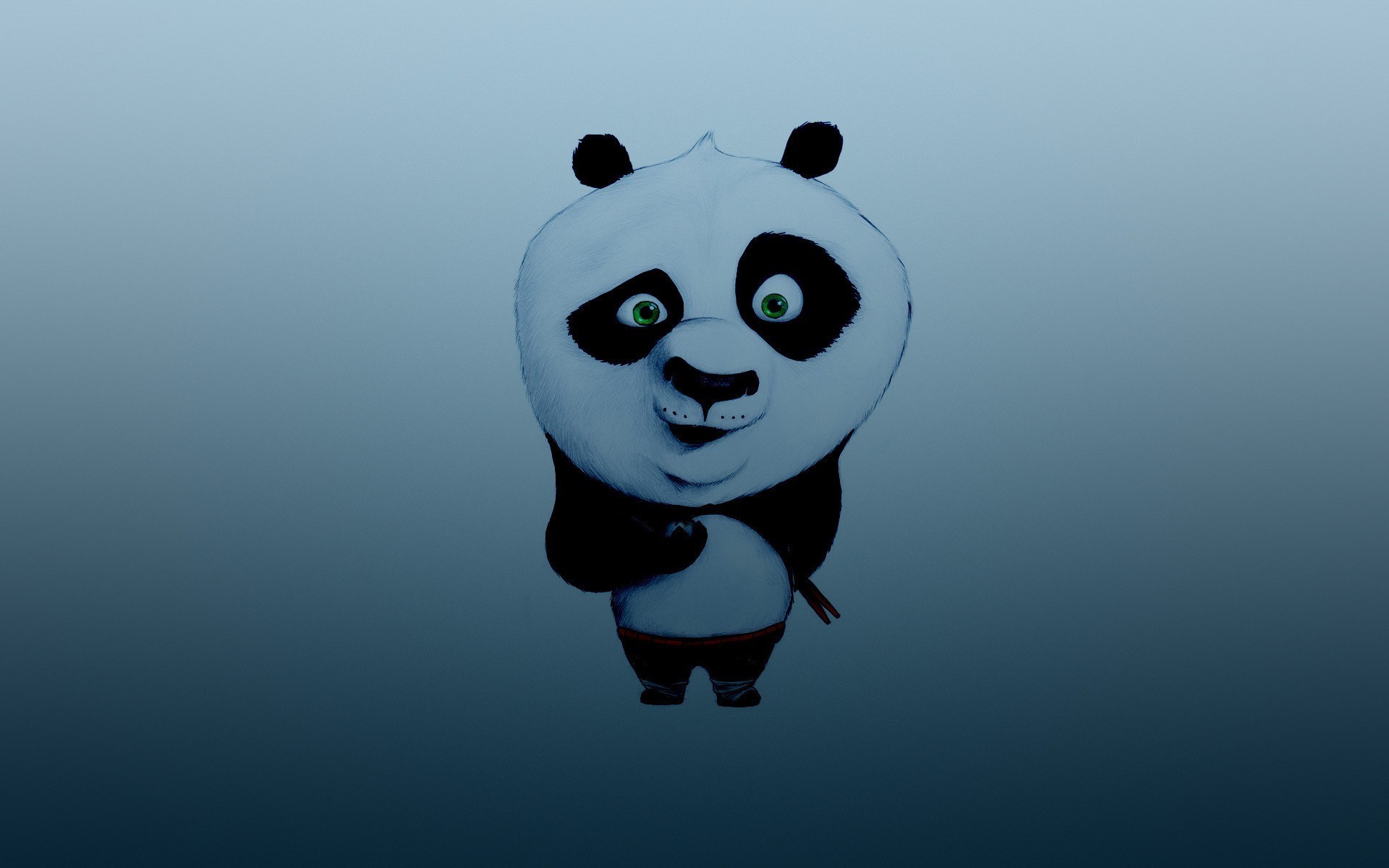 Cute Animated Panda Background