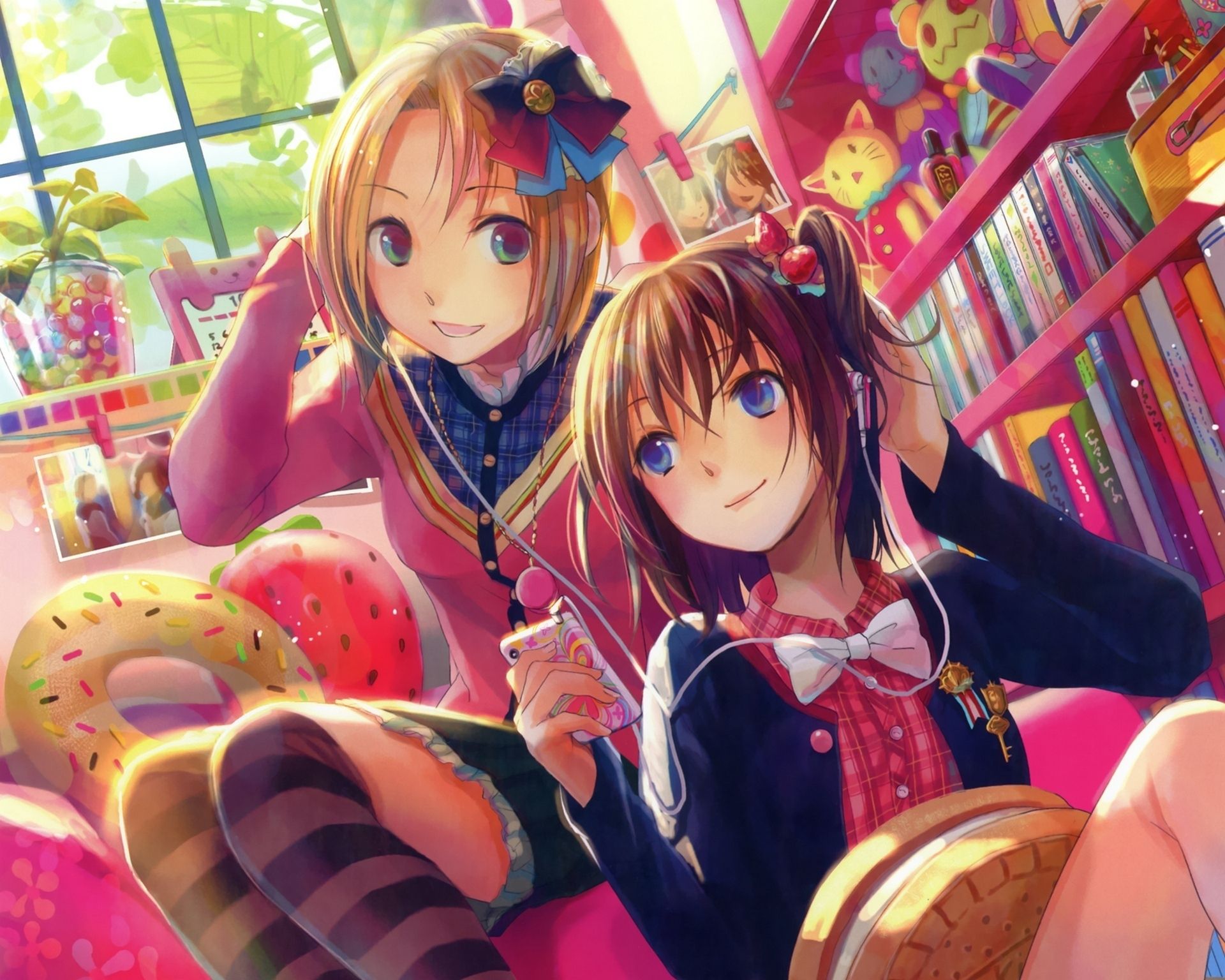 Cute Anime Best Friends Wallpapers