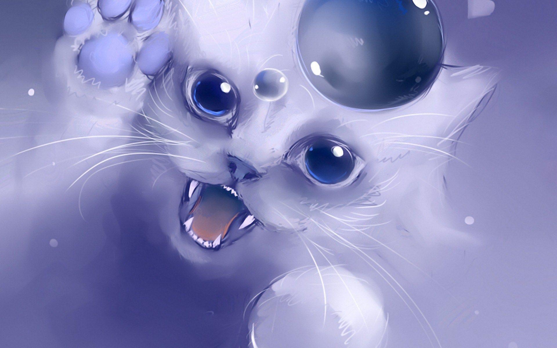 Cute Anime Cat Wallpapers