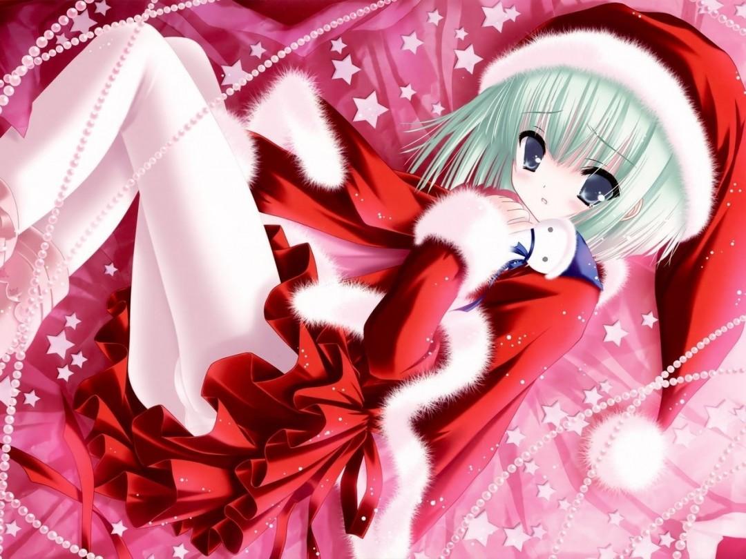Cute Anime Christmas Girl Wallpapers