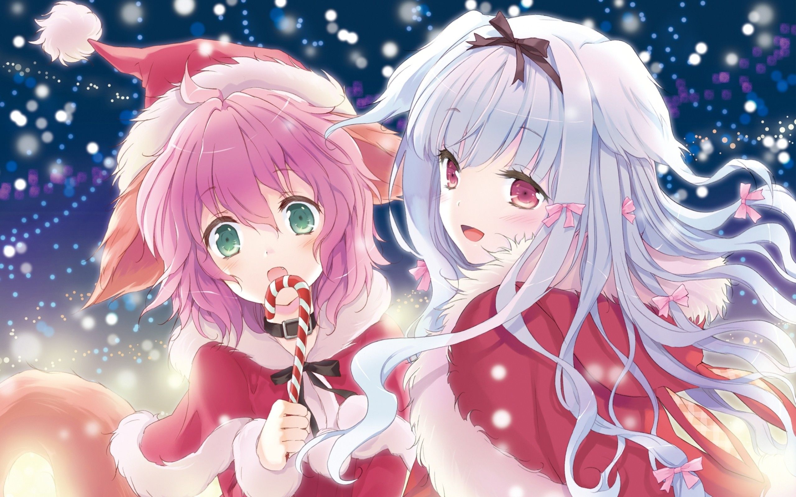 Cute Anime Christmas Girl Wallpapers