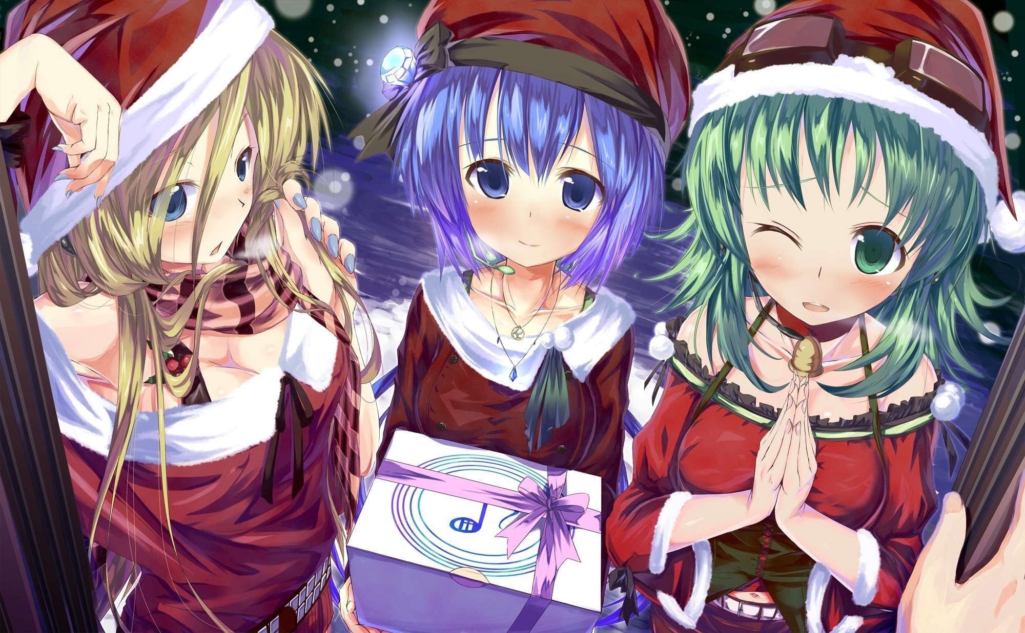 Cute Anime Christmas Girl Wallpapers