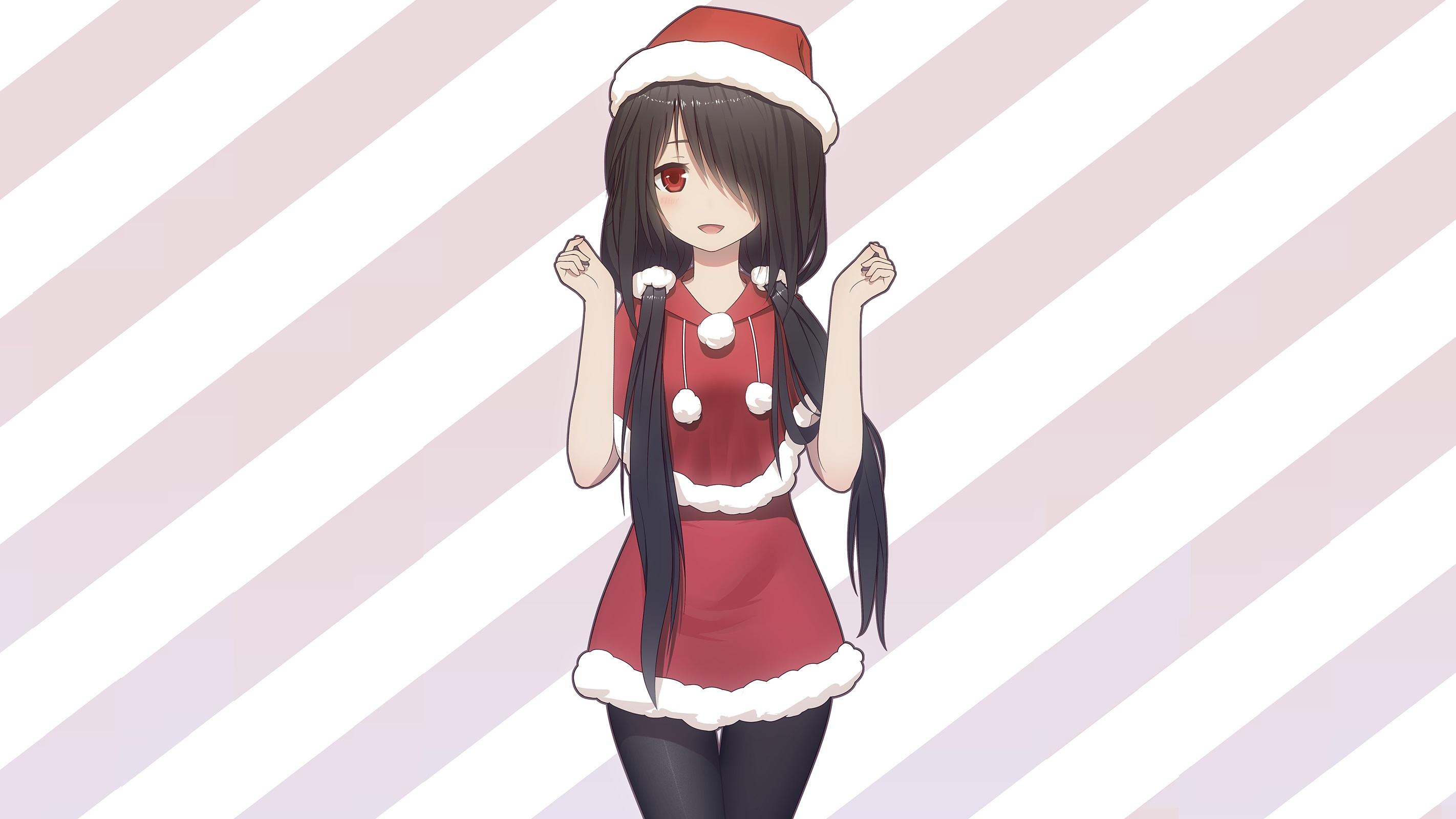 Cute Anime Christmas Girl Wallpapers