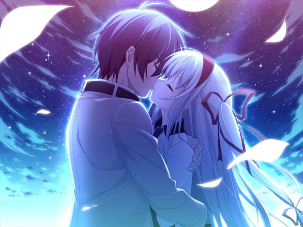 Cute Anime Couple Kissing Wallpapers Wallpapers