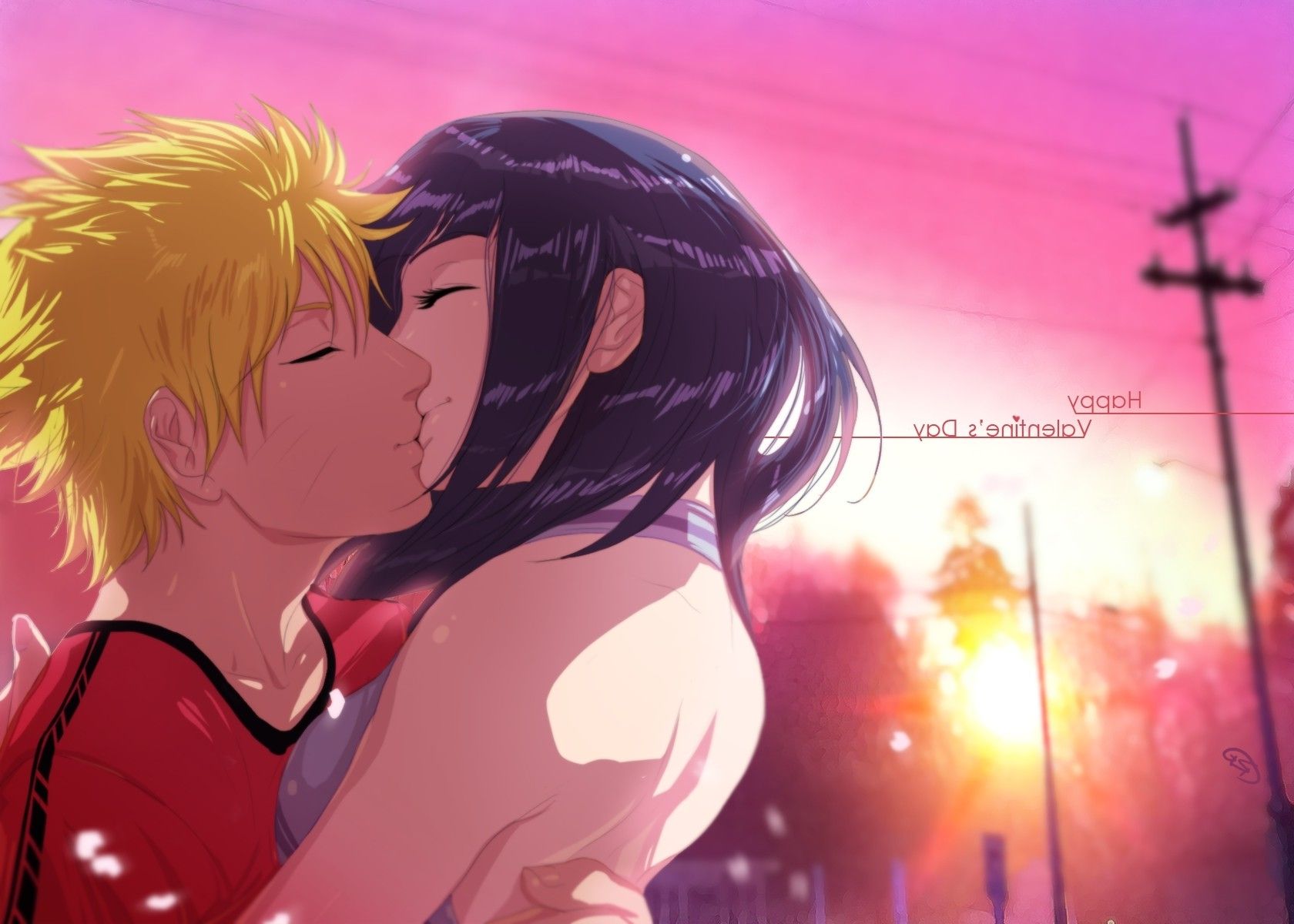 Cute Anime Couple Kissing Wallpapers Wallpapers