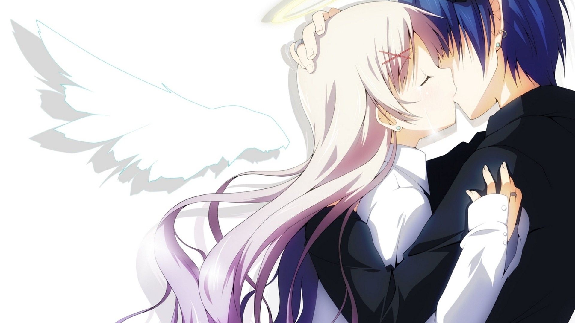 Cute Anime Couple Kissing Wallpapers Wallpapers