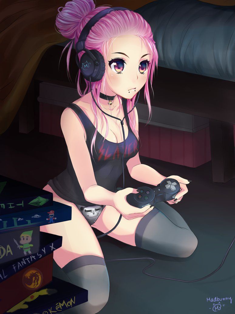 Cute Anime Gamer Girl Wallpapers