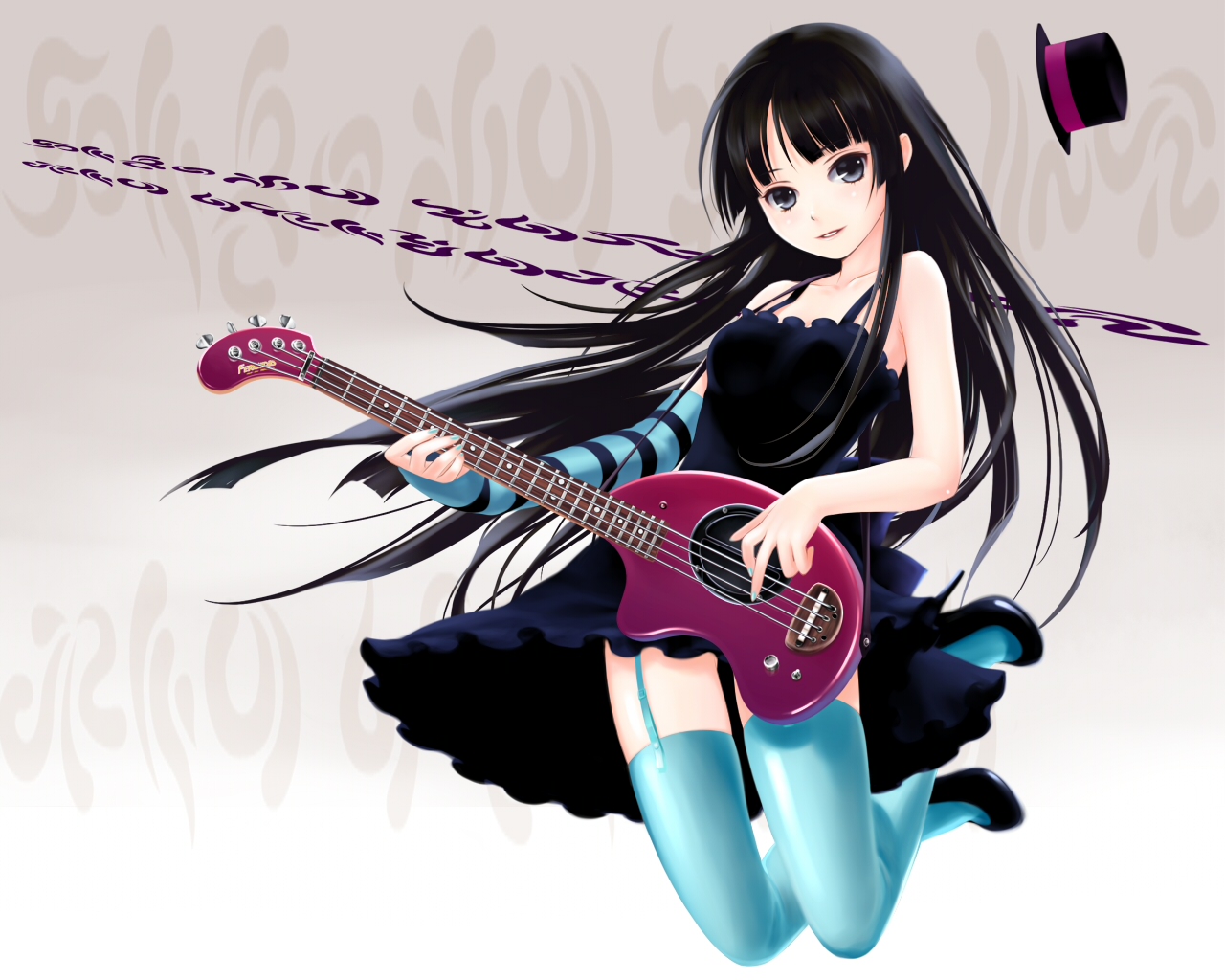 Cute Anime Girl Guitar Wallpapers