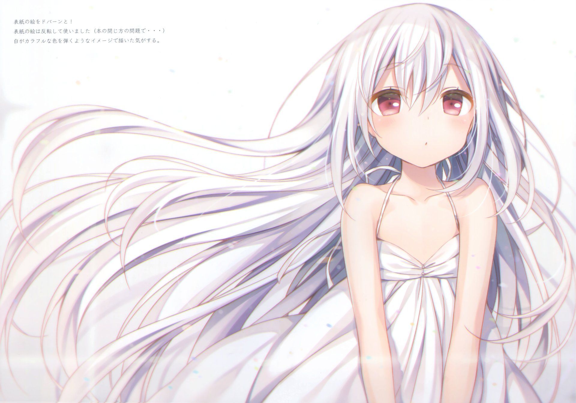 Cute Anime Girl White Hair Wallpapers Wallpapers