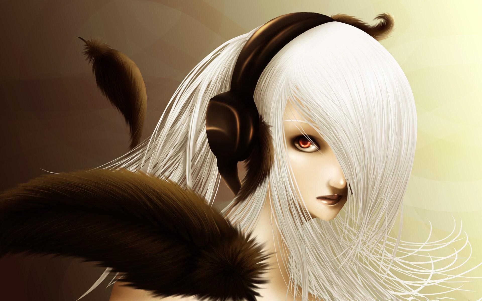 Cute Anime Girl White Hair Wallpapers Wallpapers