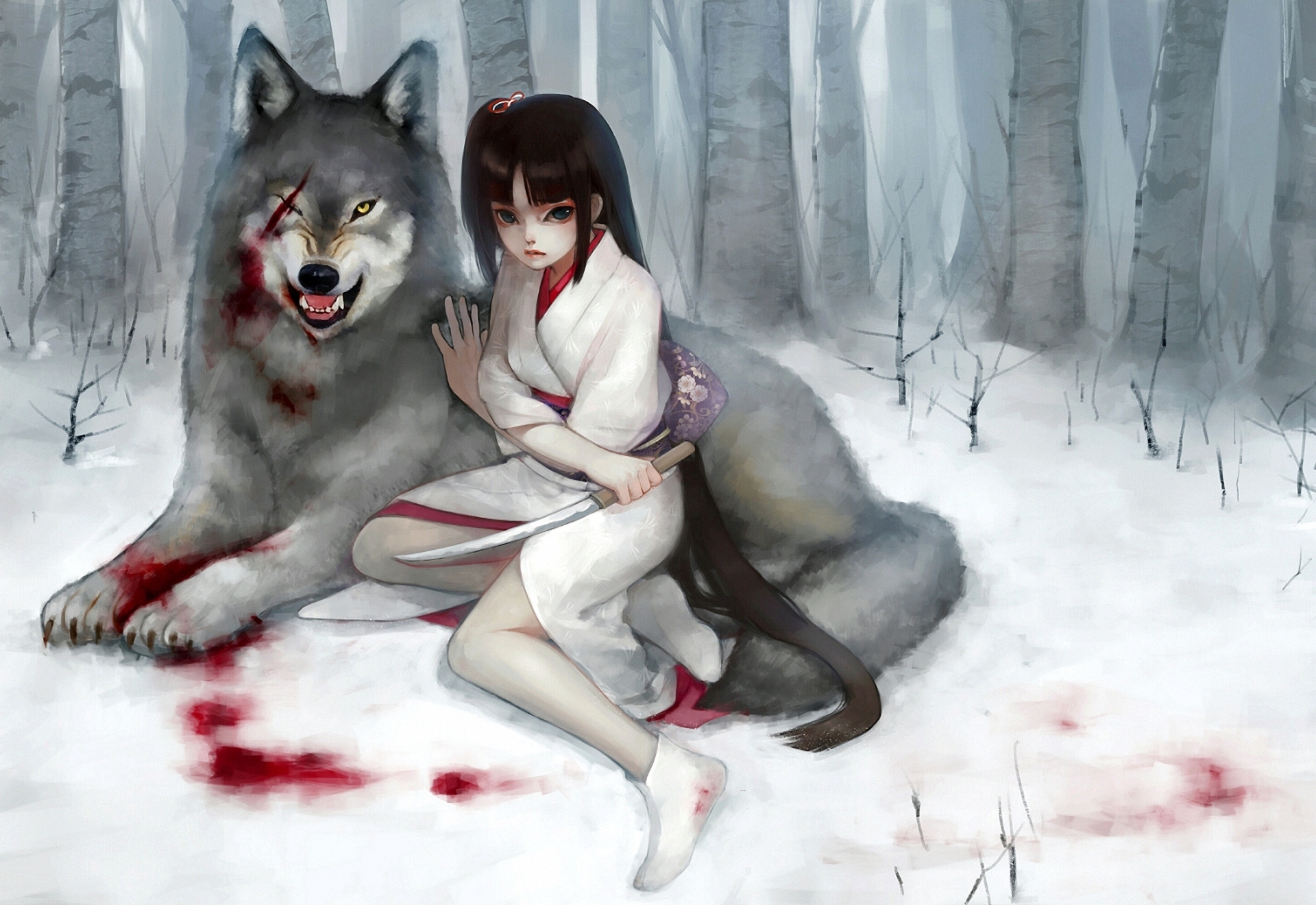 Cute Anime Girl Wolf Wallpapers Wallpapers
