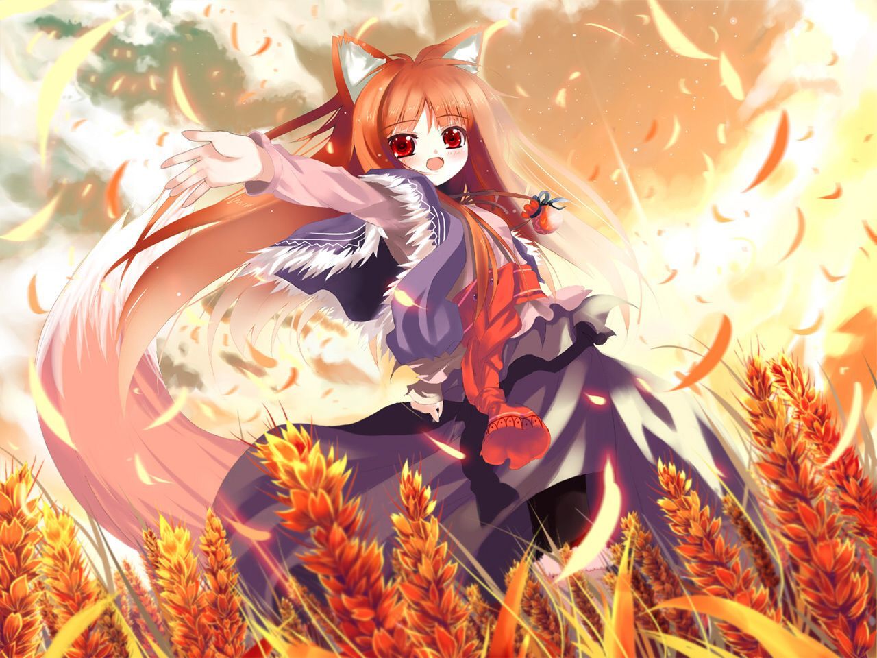 Cute Anime Girl Wolf Wallpapers Wallpapers